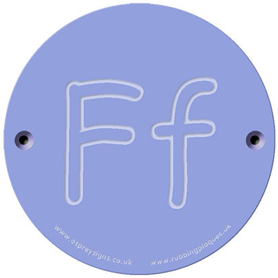 Rainbow Rubbing 'Ff'
