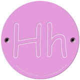 Rainbow Rubbing 'Hh'