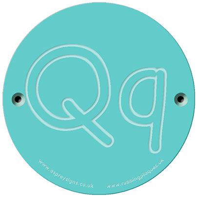 Rainbow Rubbing 'Qq'
