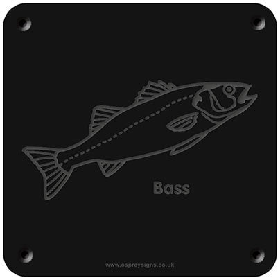 'Bass' rubbing plaque