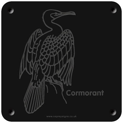 'Cormorant' rubbing plaque