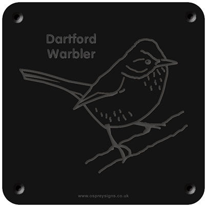 'Dartford warbler' rubbing plaque
