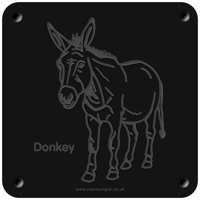 'Donkey' rubbing plaque