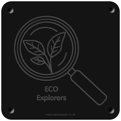 'Eco explorer' rubbing plaque