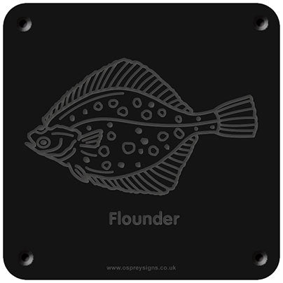 'Flounder' rubbing plaque