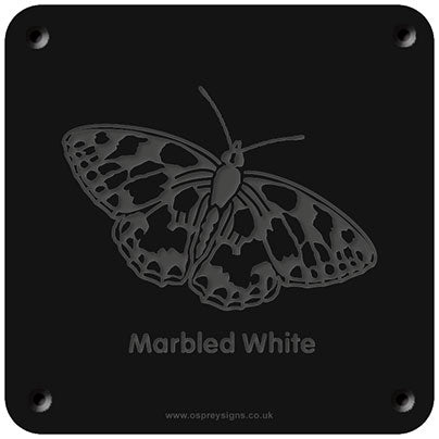 'Marbled white' rubbing plaque