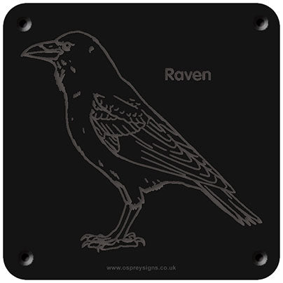 'Raven' rubbing plaque