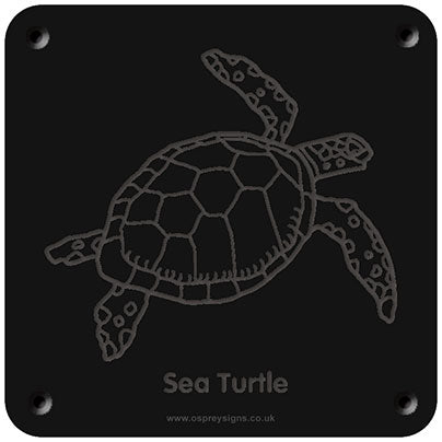 'Sea turtle' rubbing plaque