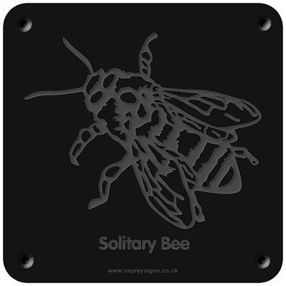 'Solitary bee' rubbing plaque