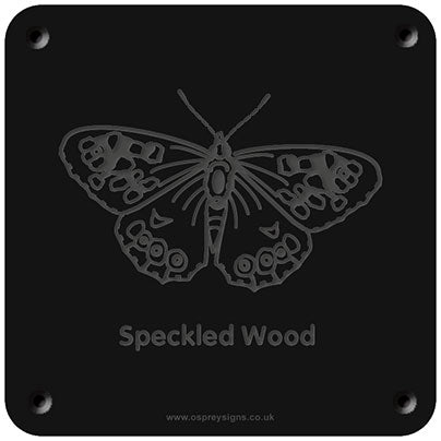 'Speckled wood' rubbing plaque