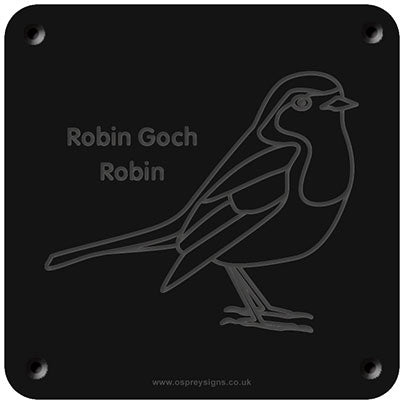 Welsh 'Robin' rubbing plaque
