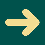 'Small arrow' symbol sign