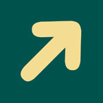 'Small diagonal arrow' symbol sign