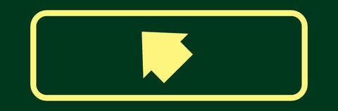 'Angled Arrow Left' Nature Watch Visitor Management Sign