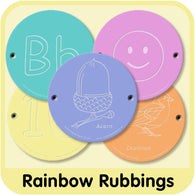 Rainbow Rubbing Plaques