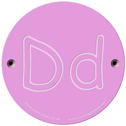 Rainbow Rubbing 'Dd'