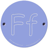 Rainbow Rubbing 'Ff'