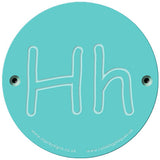 Rainbow Rubbing 'Hh'