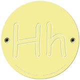 Rainbow Rubbing 'Hh'