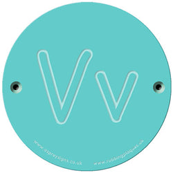 Rainbow Rubbing 'Vv'