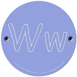 Rainbow Rubbing 'Ww'