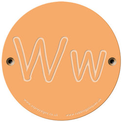 Rainbow Rubbing 'Ww'