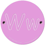 Rainbow Rubbing 'Ww'