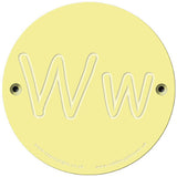 Rainbow Rubbing 'Ww'