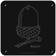'Acorn' rubbing plaque