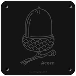 'Acorn' rubbing plaque