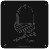 'Acorn' rubbing plaque