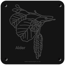 'Alder' rubbing plaque