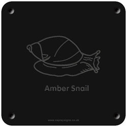 'Amber Snail' rubbing plaque