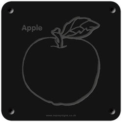 'Apple' rubbing plaque