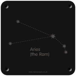 'Aries' rubbing plaque