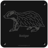 'Badger' rubbing plaque