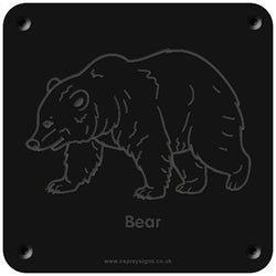 'Bear' rubbing plaque