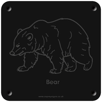 'Bear' rubbing plaque