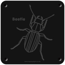 'Beetle' rubbing plaque