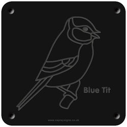 'Bluetit' rubbing plaque