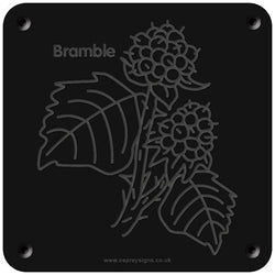 'Bramble' rubbing plaque