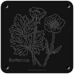'Buttercup' rubbing plaque
