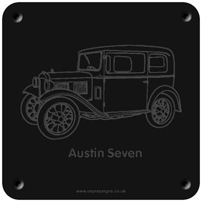 'Austin Seven' rubbing plaque