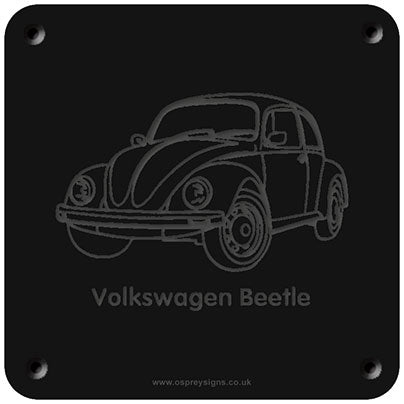 'Volkswagen Beetle' rubbing plaque