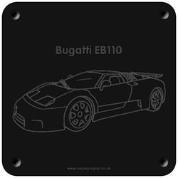 'Bugatti EB110' rubbing plaque