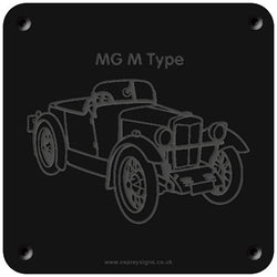 'MG M Type' rubbing plaque