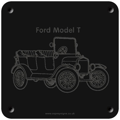 'Ford Model T' rubbing plaque