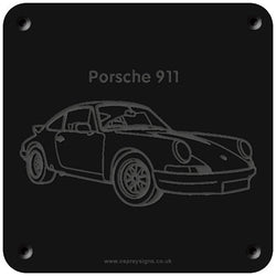 'Porsche 911' rubbing plaque
