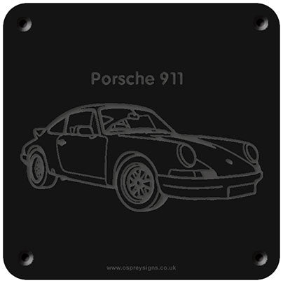 'Porsche 911' rubbing plaque