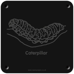 'Caterpillar' rubbing plaque